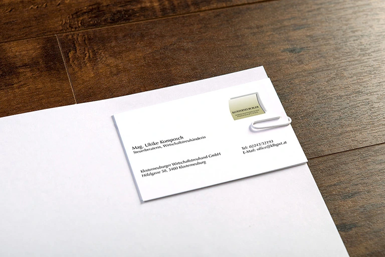 Klosterneuburger-Wirtschaftstreuhand Steuerberatung Visitenkarte